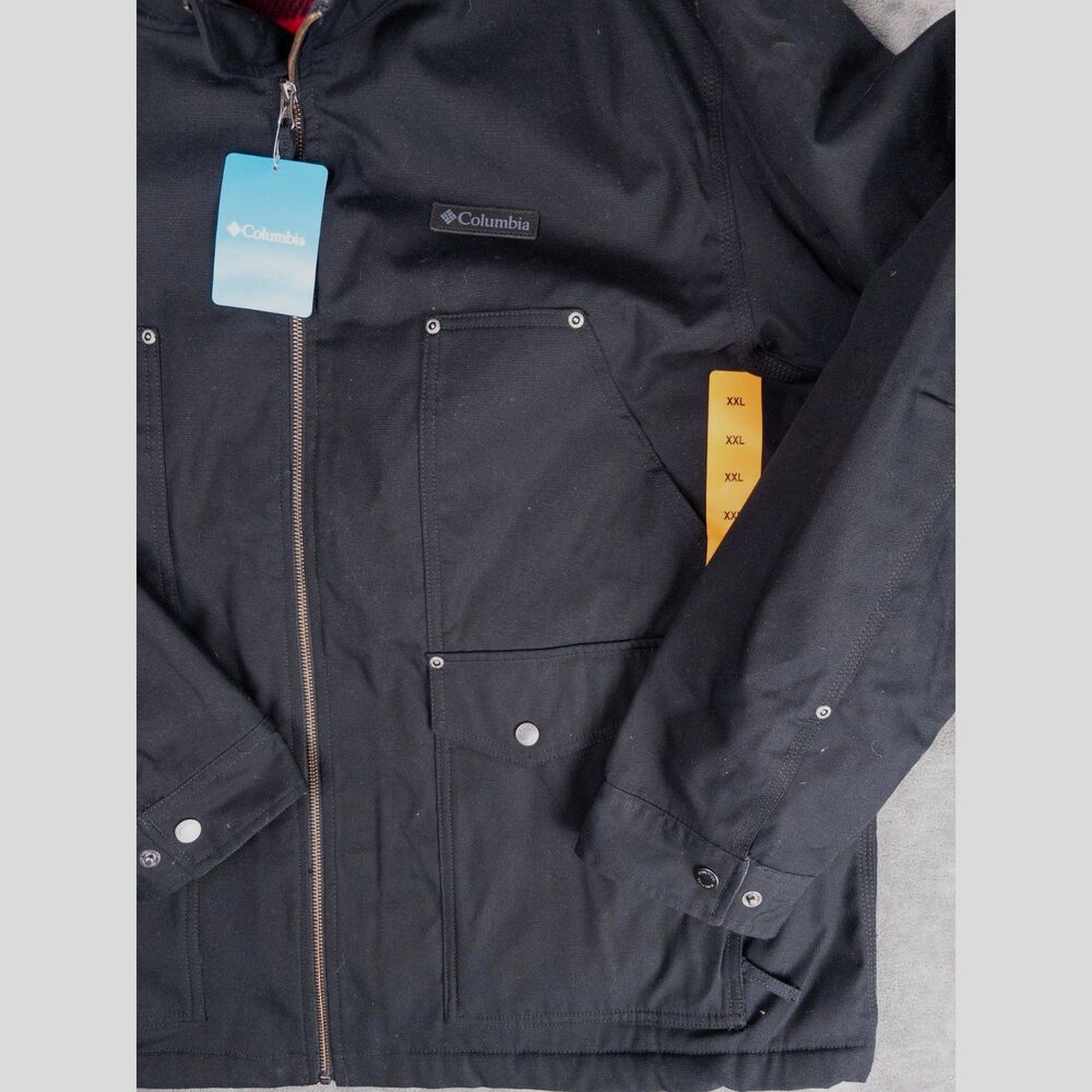 Columbia Loma Vista Jacket Mens XXL Black Fleece Lined Workwear NWT - Picture 5 of 8